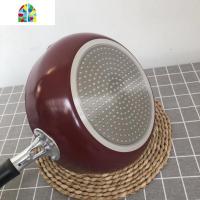 捡漏日式煎炒锅平底锅深煎锅不粘锅雪花酥烘培锅加深宝宝辅食 FENGHOU 黑色28cm通用(无瑕疵)+盖
