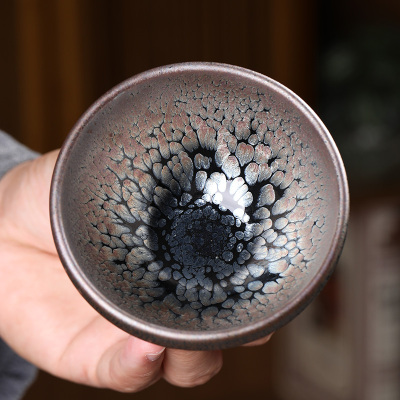 MULTIPOTENT建盏茶杯品茗杯铁胎茶盏杯主人杯原矿釉陶瓷茶具 精美伴手礼盒