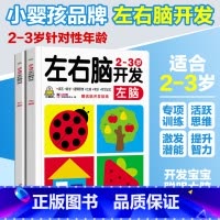 2-3岁宝宝左右脑开发共2本 [正版]小婴孩图书 我2岁了两岁宝宝书籍益智早教书本儿童绘本2-3岁 全脑开发思维训练幼儿