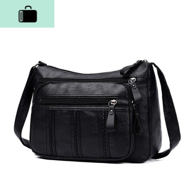 女包2019新款大容量单肩包女时尚妈妈挎包韩版软皮休闲中年背包NEW LAKE 543百利达女士单肩包