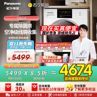 松下(Panasonic)[白月光]松下10KG家用大容量热泵式智能烘除菌烘干机EH10A5