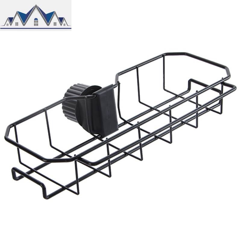 免打孔水龙头置物架 厨房洗碗海绵沥水架水池抹布收纳架 三维工匠