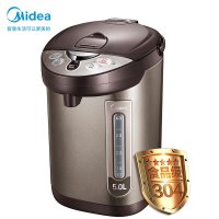美的（Midea）PF703-50T 5L 304不锈钢 三层隔热 防干烧 电热水瓶 电热水壶 电水瓶 棕色