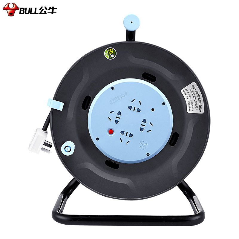 公牛 线盘 4位50米工程接线盘/过热保护电缆卷盘 GN-804