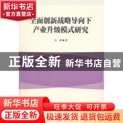 正版 全面创新战略导向下产业升级模式研究 吴刚著 中国社会科学
