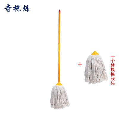 奇桄烁拖把含替换头木杆白色/把