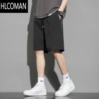 HLCOMAN~短裤男款外穿宽松运动休闲潮牌夏季冰丝速干五分中裤子