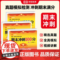 2025新版期末冲刺100分一二年级三年级四年级五六年级下册语文数学英语试卷测试卷全套小学生人教版期末冲刺一百分真题试卷