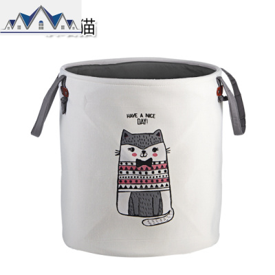 布艺脏衣桶家用衣物玩具收纳桶放衣服的脏衣篓折叠脏衣篮 三维工匠收纳篮