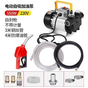 BONJEAN电动抽油泵12V24V220V柴油泵加油机加油自封组合套装自吸泵 220V550W+自封枪+高压防爆油管