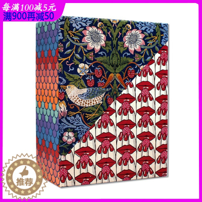 [醉染正版]V&A Pattern 100 postcards 欧洲V&A博物馆100张永不过时的经典花纹明信片印花花卉