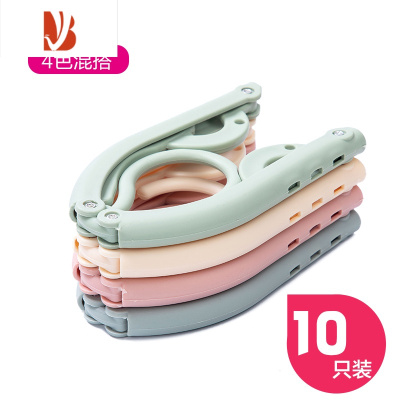 三维工匠多旅行折叠衣架收纳晾衣架便携式旅游器出差家用衣挂折叠