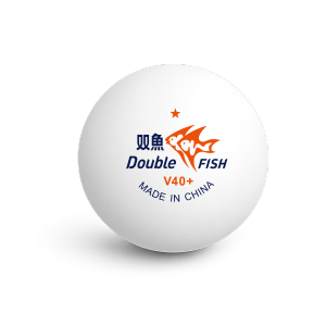 双鱼(DOUBLE FISH)乒乓球 V40+一星球白色 10只/盒 三盒装