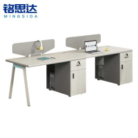 铭思达屏风办公桌工字双人位张