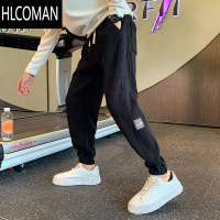 HLCOMAN款九分裤子男2024新款哈伦男裤潮牌束脚运动裤秋季休闲裤卫裤