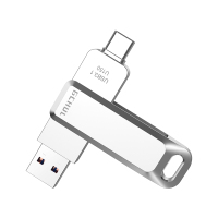杰储(GCHUL)UP1400 霞光系列 128G USB3.1双接口U盘/优盘 (计价单位:个) 银色
