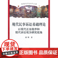 正版 现代民事诉讼基础理论:以现代正当程序和现代诉讼观为研究视角 邵明 9787511821966 法律出版社