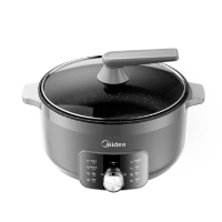 美的(Midea)多功能锅 6L家用电火锅 旋钮调节电煮锅 MC-DHE3008T
