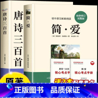 [全套2册]简爱+唐诗三百首(送考点) [正版]简爱和唐诗三百首九年级课外阅读书籍必读名著初三上册下册的课外书儒林外史原
