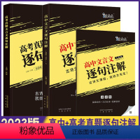 [正版]2023高中文言文逐句注解+高考真题文言文逐句注解(共2本)高中文言文专项训练 高中文言文全解读赏析陕西出版传
