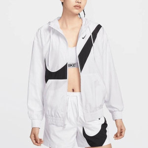 NIKE耐克连帽外套运动休闲舒适梭织女装夹克HM8972-100 C