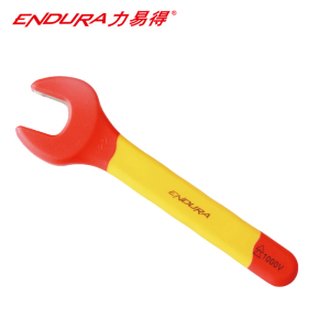 力易得(ENDURA) 双色VDE绝缘开口扳手 电工扳手 21mm E2934 1把(货期3-5天)