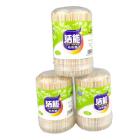 洁能牙签竹质筒状瓶装300只/筒
