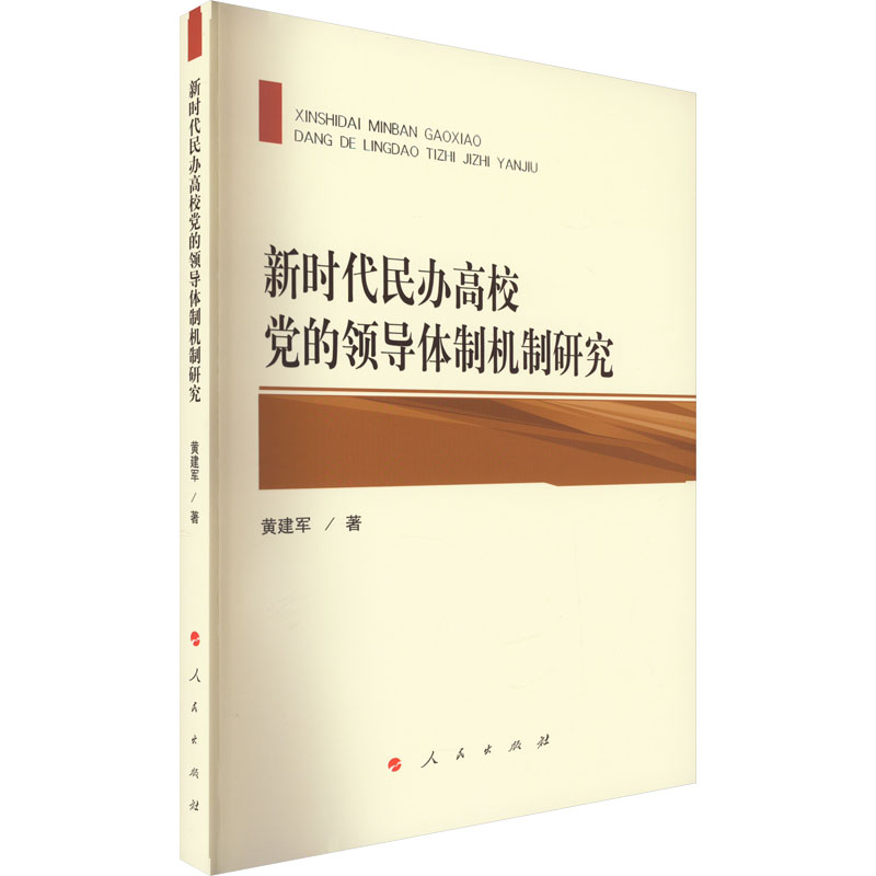 新时代民办高校党的领导体制机制研究