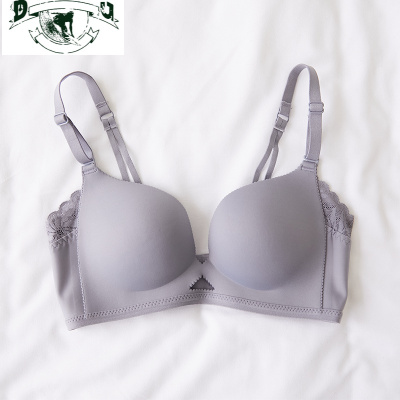 HLCOMAN无痕内衣女小胸聚拢无钢圈文胸新款美背调整型收副乳胸罩套装薄款胸罩