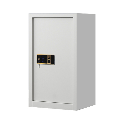 帅畅指纹电子保密柜钢制密码文件柜档案柜矮柜资料柜办公柜单门白色钥匙指纹