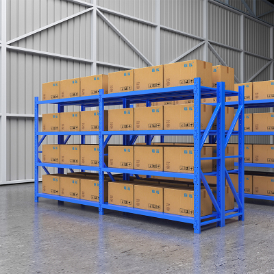 臻远 ZYJJ-HJ-032 仓储货架库房置物架重型货架蓝色主架2000*600*2000mm/300kg