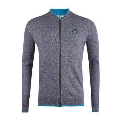 高田贤三(Kenzo)灰色虎头刺绣拉链开衫男运动卫衣套头衫休闲百搭