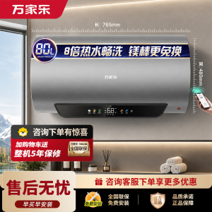 万家乐超净R9 MAX国家补贴 矿物养肤 除氯净水80升家用免换镁棒电热水器