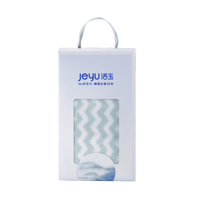 洁玉 欧洛毛巾单条巾礼盒 J0030-A 蓝色