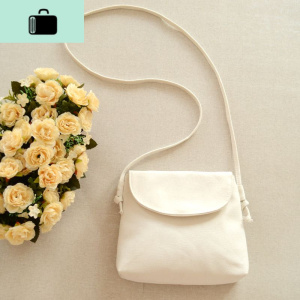 2020新款韩版小方包简约空白帆布手绘女包帆布斜挎单肩包小清新夏NEW LAKE女士单肩包