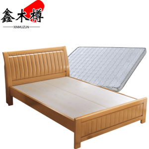 鑫木樽单人床1m+床垫套