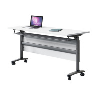 慧采云 简约折叠员工培训桌长条桌会议桌组合员工培训折叠办公双人课桌