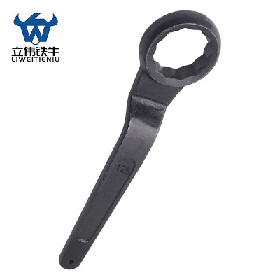 立伟铁牛单头梅花扳手125mm/把
