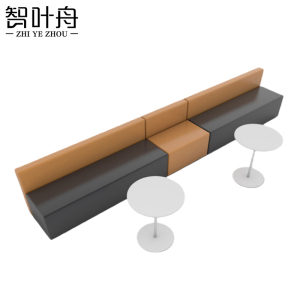 智叶舟组合沙发440*60*70cm+茶几*2套