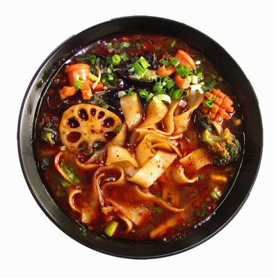 定西纯土豆粉兰州流汁宽粉新鲜速食宽粉甘肃特产火锅粉马铃薯粉条大宽加韭叶400克*4袋不带料包