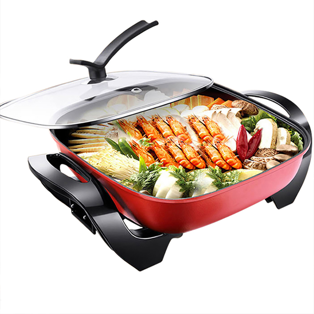 电火锅家用插电多功能电热电煮锅电炒锅一体炒菜锅宿舍 5l