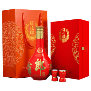 郎酒 红花郎十五(15)酱香型白酒 53度500ml*1瓶 礼盒装(新老包装随机发货) 过节送礼送长辈