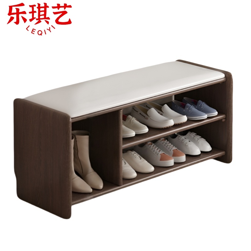 乐琪艺 换鞋凳 100*30*42cm(胡桃色)个