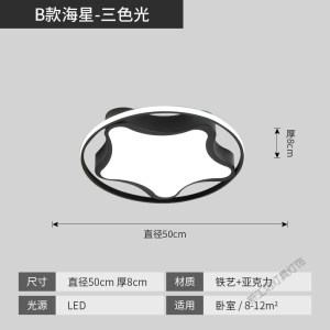 苏宁放心购 简约现代大气主卧室灯2020年新款led吸顶灯饰家用小客厅创意灯具