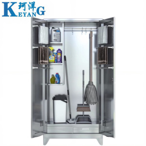 珂洋 不锈钢清洁柜保洁柜 双门900*400*1900mm 台