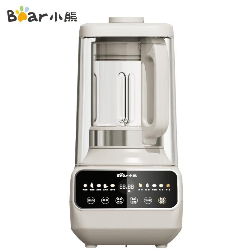 小熊(Bear)破壁机豆浆机1.5L家用可拆洗多功能米糊料理机 低音降噪破壁机