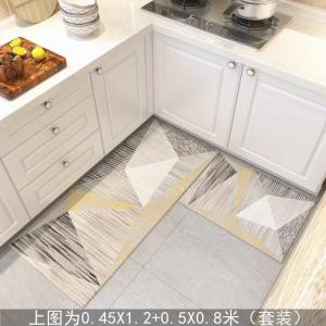美帮汇厨房地垫防油吸水防滑长条家用垫子入脚垫垫进地毯卧室床边