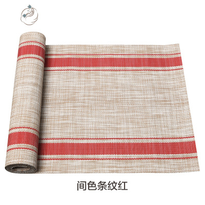 北欧桌旗PVC餐桌垫隔热垫日式茶几垫现代简约台布盖巾电视柜床旗舒适主义桌布