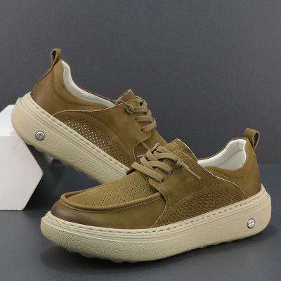 一脚蹬男鞋夏季镂空透气鞋子男潮鞋新款潮流软底轻便休闲板鞋