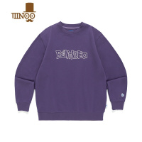 YANXU 2023秋季新款 刺绣动漫logo男女情侣宽松套头圆领卫衣